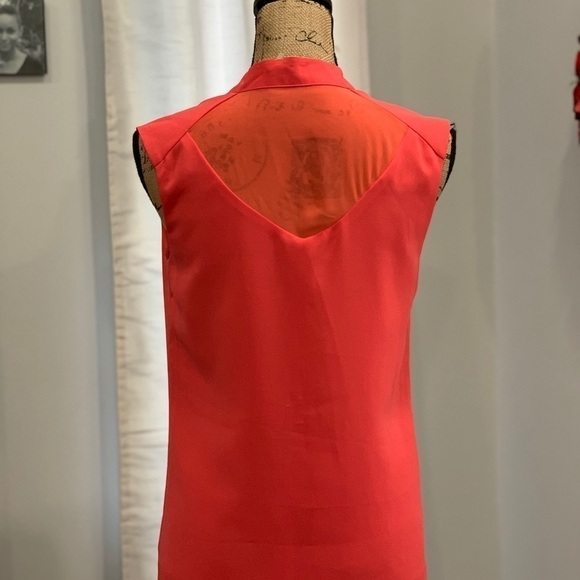 Janet Paris orange shift dress size sleeveless - Picture 5 of 7